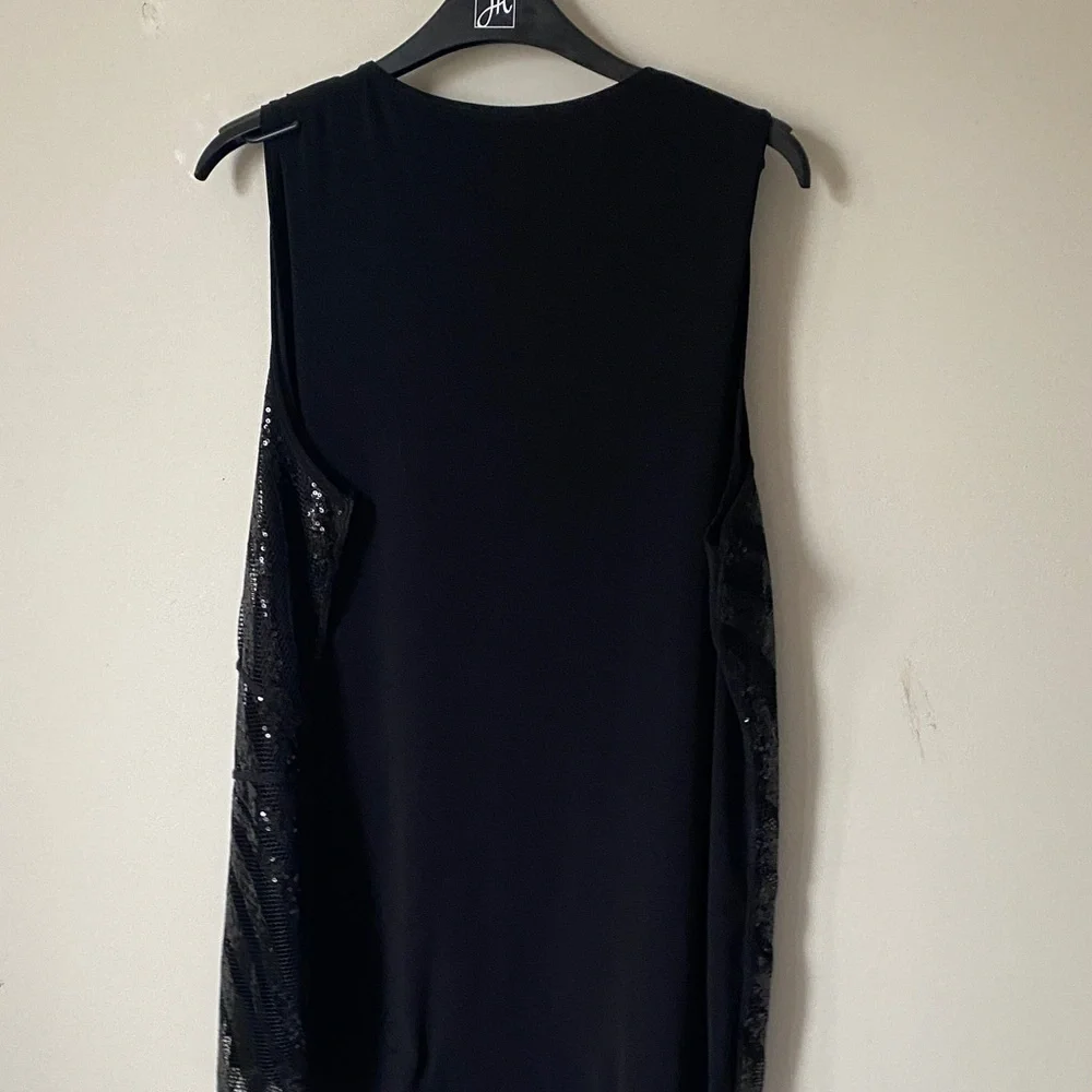 Picadilly Fashion Black Sequin Tank Top - Picture 6 of 6